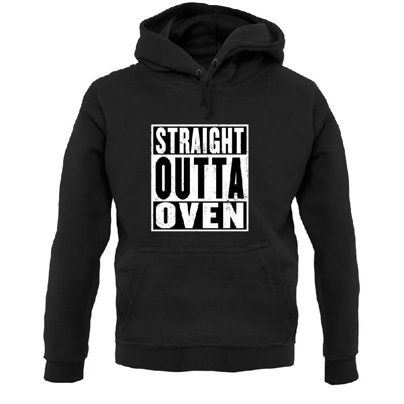 Straight Outta Oven Unisex Hoodie Hoodie with Bell Sleeves Flared Feminine