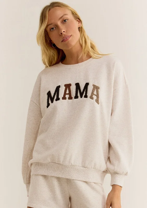 mama sweatshirt Hooded Sweatshirt Casual Wear Street Style