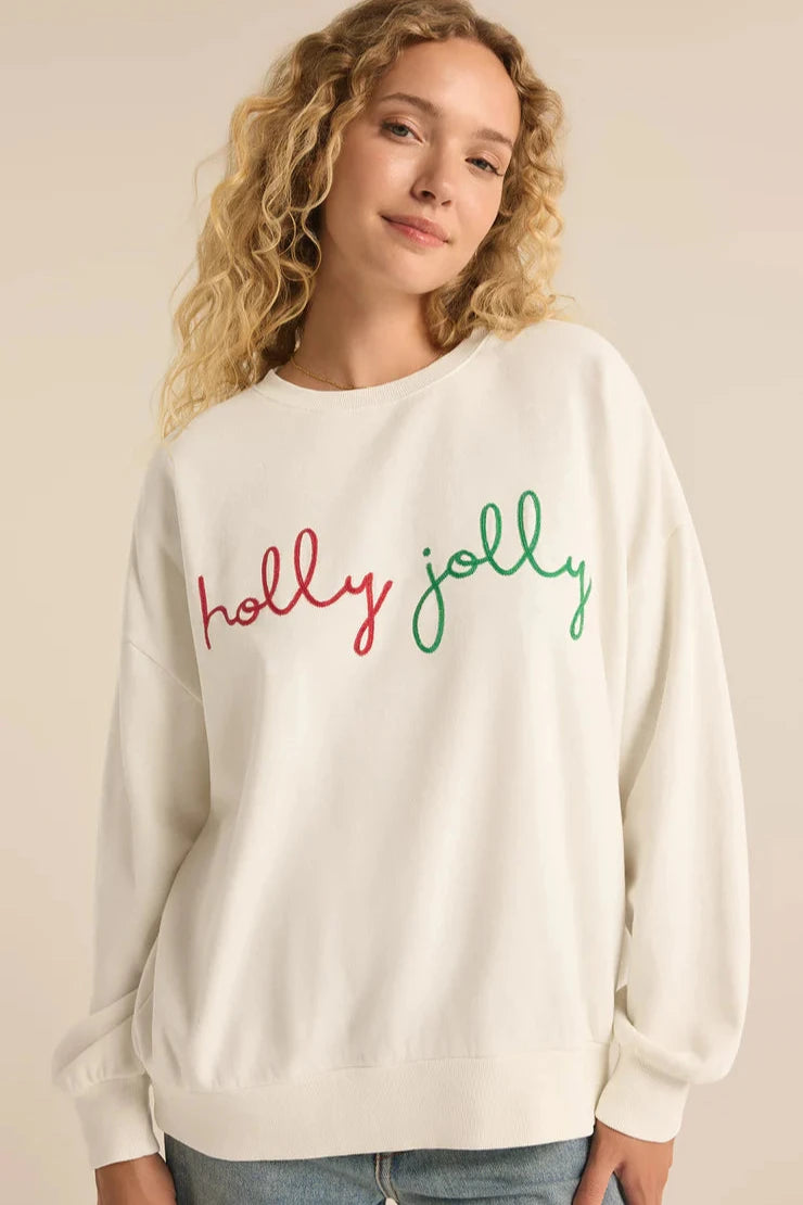 holly jolly sweatshirt Hoodie with Pastel Soft Subtle