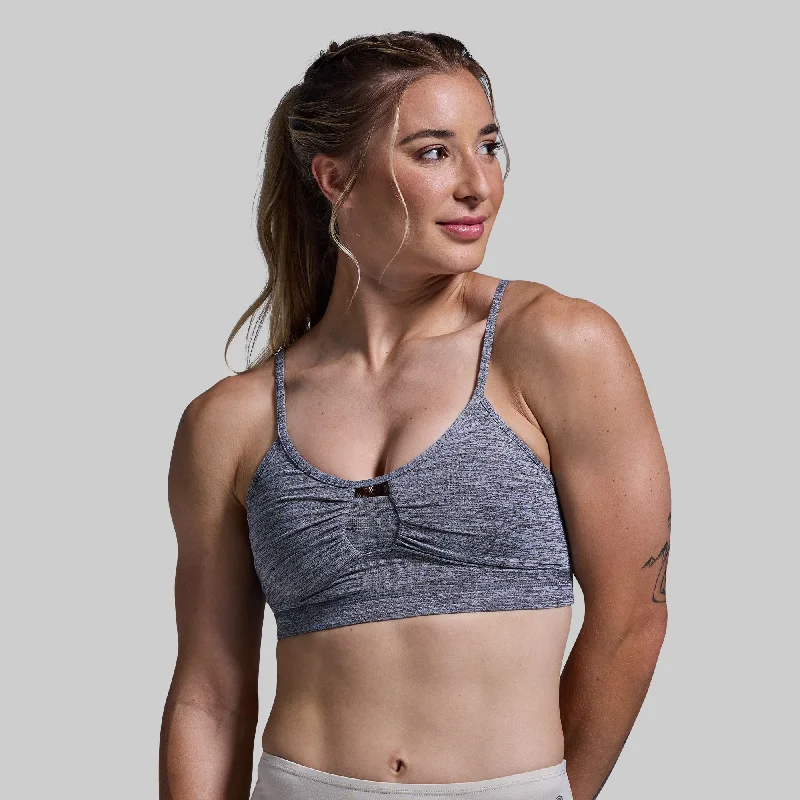 Athleisure Bra (Heather Grey) Sleek Push-Up Bra