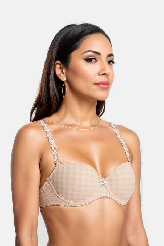 Avero Balcony Bra in Caffe Latte Supportive Wireless Bra