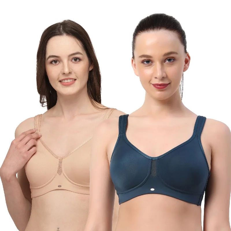 Full Coverage Minimizer Non Padded Non Wired Bra- Combo CB-328 Sexy Underwire Bra