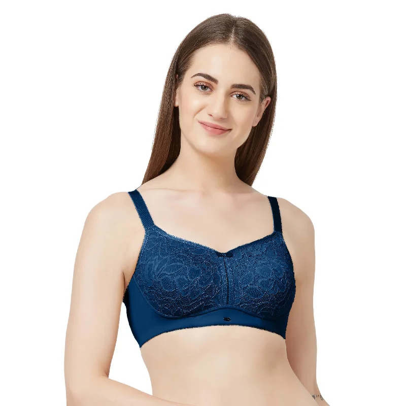 Full Coverage Non Padded Non Wired Lace Bra-FB-705 Padded Push-Up Bra