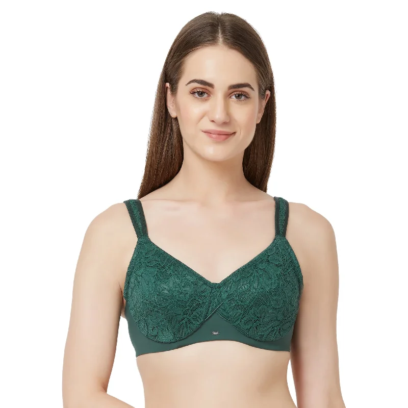 Full Coverage Non Padded Wired Lace Bra - FB-610 Seamless Bra Design