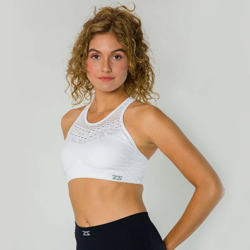 High Neck Sports Bra High-Cut Bra Design