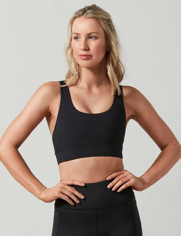 Zoe Bra - Tarmac Black Soft Cotton Bra