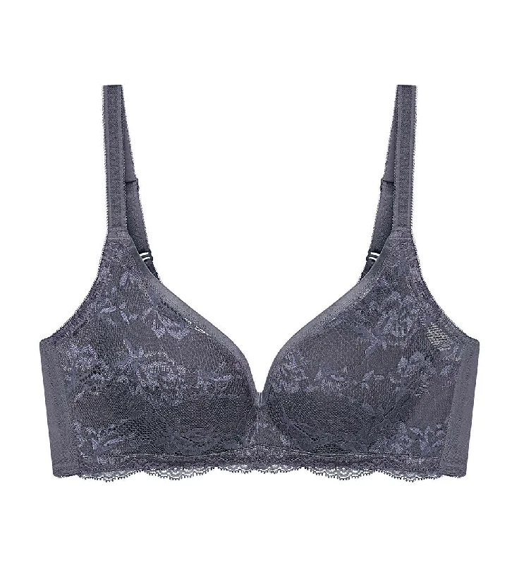 NATURAL ELEGANCE NON-WIRED PADDED BRA Elegant Lace Bralette