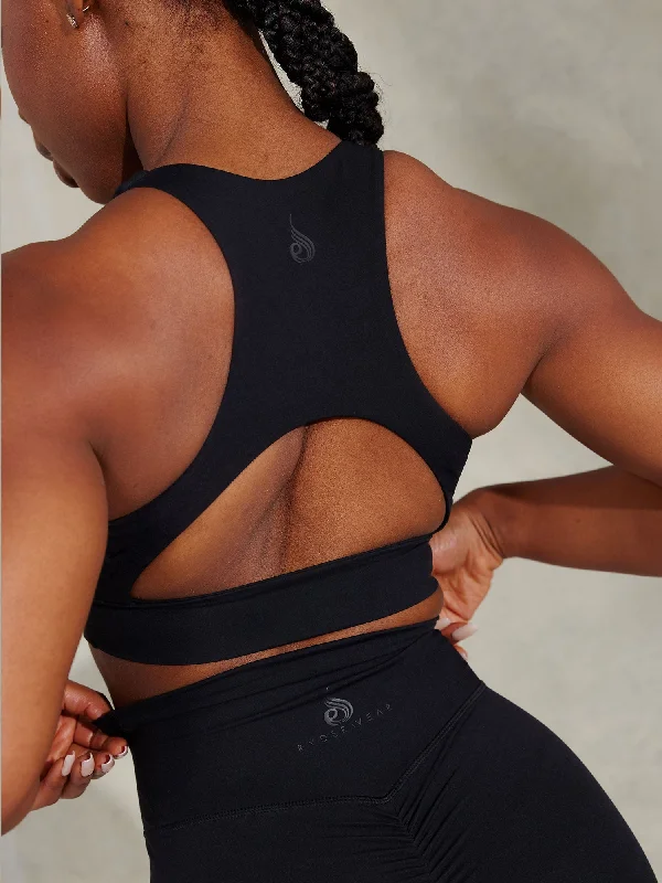 NKD Embody Sports Bra - Black Classic Wire-Free Bra