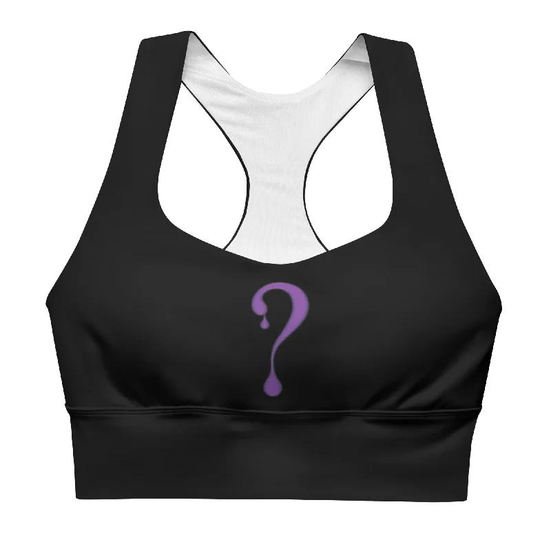 Purple Dripper Sports Bra Comfortable Lounge Bra