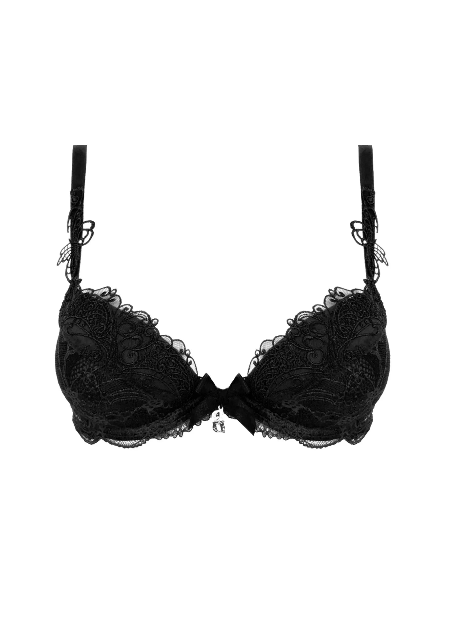 Soir De Venise Push Up Bra In Black - Lise Charmel Breathable Wireless Bra