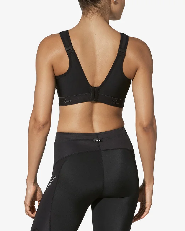 Stabilyx High Impact Sports Bra: Black Stretchy Full Coverage