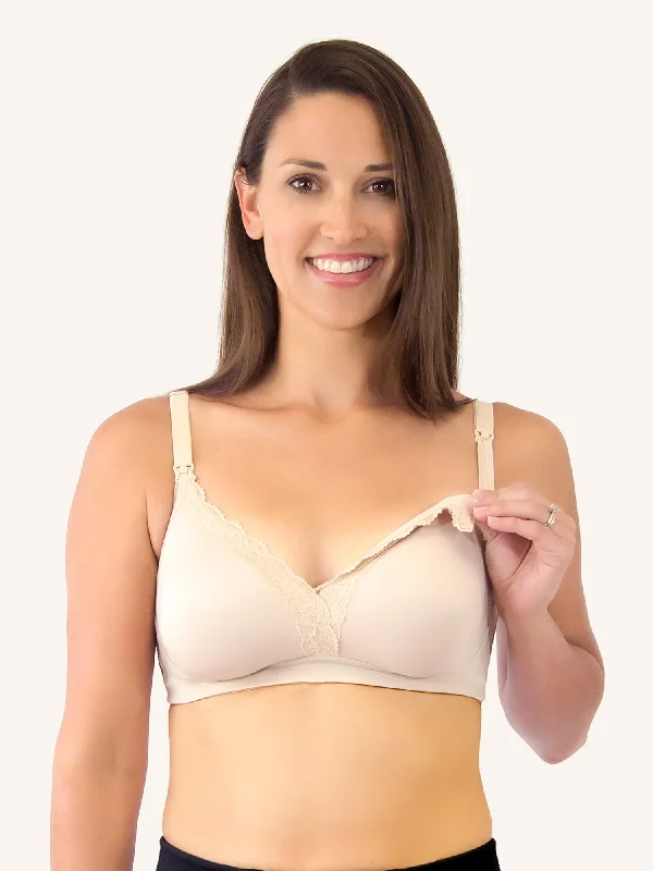 The Veronica - Silky Lace Nursing Bra Padded Push-Up Bra