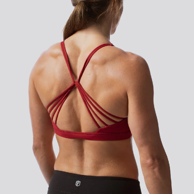 Vitality Sports Bra 2.0 (Wine) Sleek Sports Bra