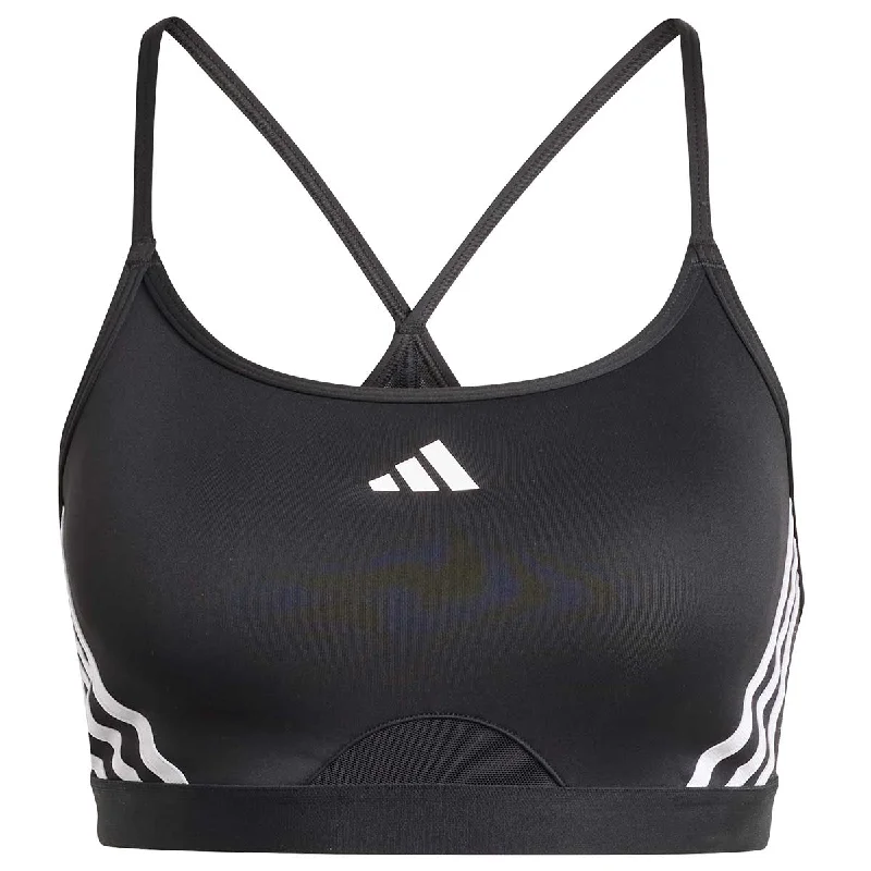 adidas Aeroreact Low Support Sports Bra - Womens - Black/White Elegant Lace Bralette adidas Aeroreact Low Support Sports Bra - Womens - Black/White Elegant Lace Bralette