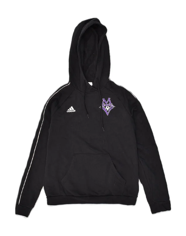 ADIDAS Womens Hoodie Jumper UK 12-14 Medium Black Cotton Hoodie with Toggle Buttons Decorative Unique ADIDAS Womens Hoodie Jumper UK 12-14 Medium Black Cotton Hoodie with Toggle Buttons Decorative Unique