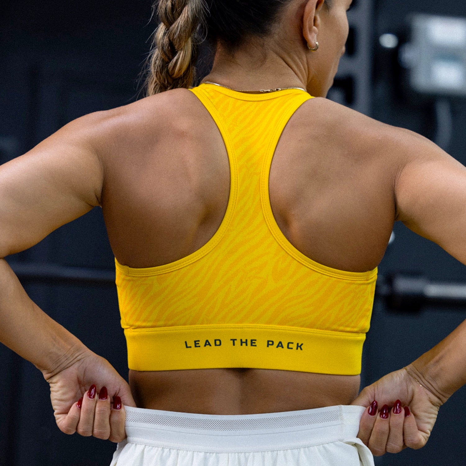 Hera Performance Bra 2.0 - Spectra Yellow Print Push-Up Wireless Bra