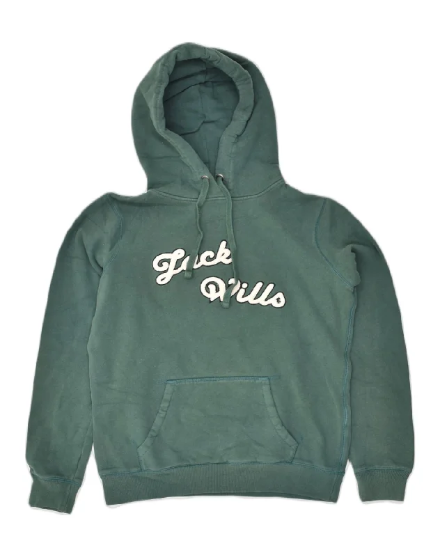 JACK WILLS Womens Graphic Hoodie Jumper UK 10 Small Green Cotton Oversized Hoodie Comfort Casual JACK WILLS Womens Graphic Hoodie Jumper UK 10 Small Green Cotton Oversized Hoodie Comfort Casual