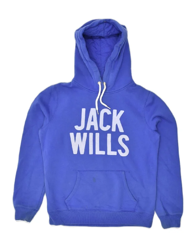 JACK WILLS Womens Graphic Hoodie Jumper UK 12 Medium Blue Cotton Hoodie Dress Longline Feminine JACK WILLS Womens Graphic Hoodie Jumper UK 12 Medium Blue Cotton Hoodie Dress Longline Feminine