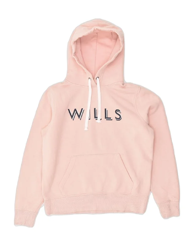 JACK WILLS Womens Loose Fit Graphic Hoodie Jumper UK 12 Medium Pink Hoodie with V-Neck Classic Versatile JACK WILLS Womens Loose Fit Graphic Hoodie Jumper UK 12 Medium Pink Hoodie with V-Neck Classic Versatile