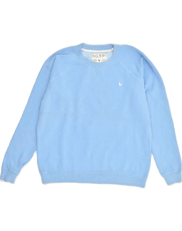 JACK WILLS Womens Sweatshirt Jumper UK 14 Large Blue Cotton Hoodie with Hem Drawcord Adjustable Customizable JACK WILLS Womens Sweatshirt Jumper UK 14 Large Blue Cotton Hoodie with Hem Drawcord Adjustable Customizable