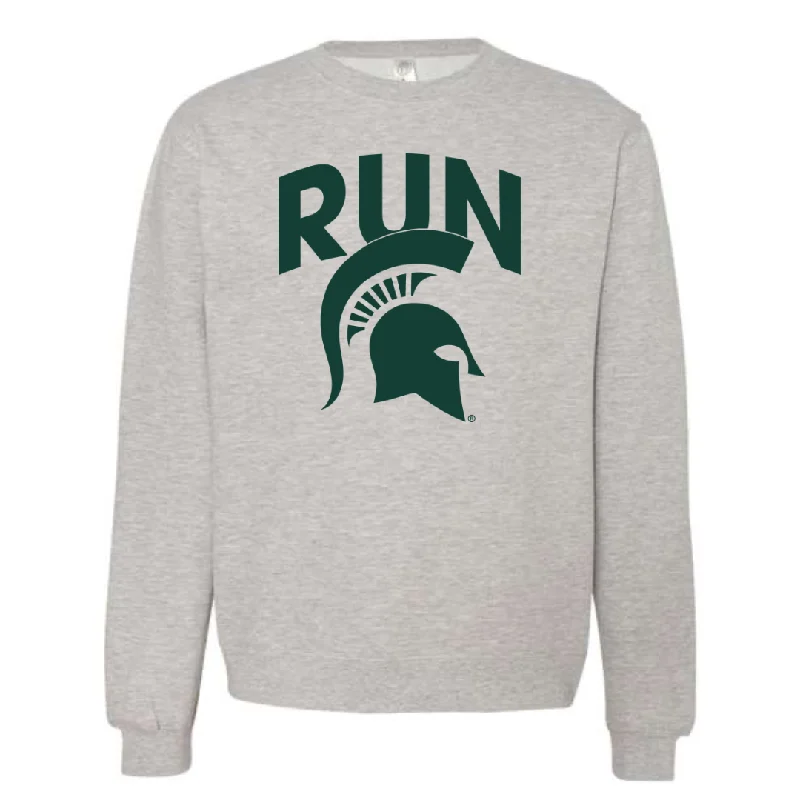 Run Sparty Crew Sweatshirt Hooded Sweatshirt Casual Wear Street Style