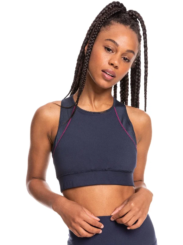 Womens Interstellar Disco Medium Support Sports Bra Sleek Push-Up Bra