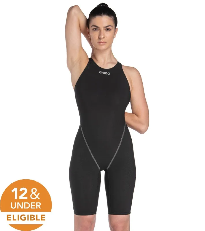 Arena Women's Powerskin ST Next Open Back Tech Suit Swimsuit Black Sexy Cutout Swimsuit