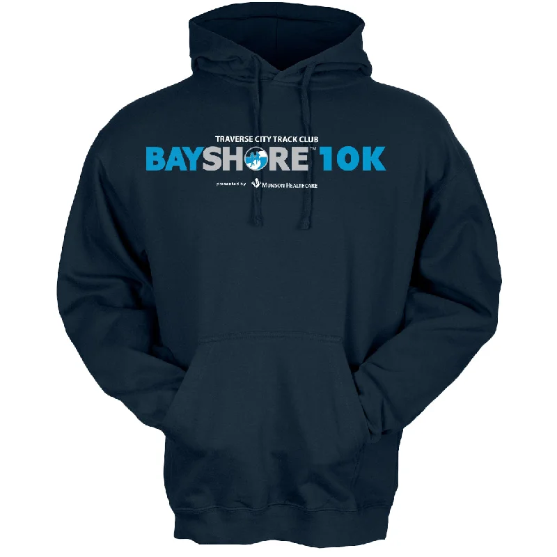 Bayshore Navy Hoody Hoodie with Contrast Stitching Detailed Premium