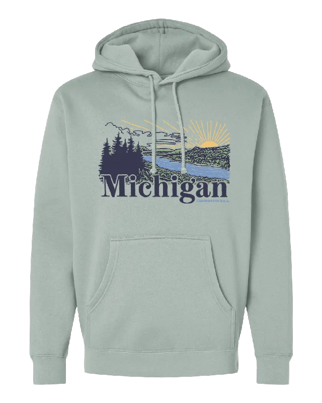 Fresh Air Hoody Hoodie with Ribbed Neckline Snug Warm