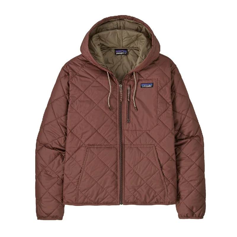 Diamond Quilted Bomber Hoody Hoodie with Magnetic Closure Innovative Modern