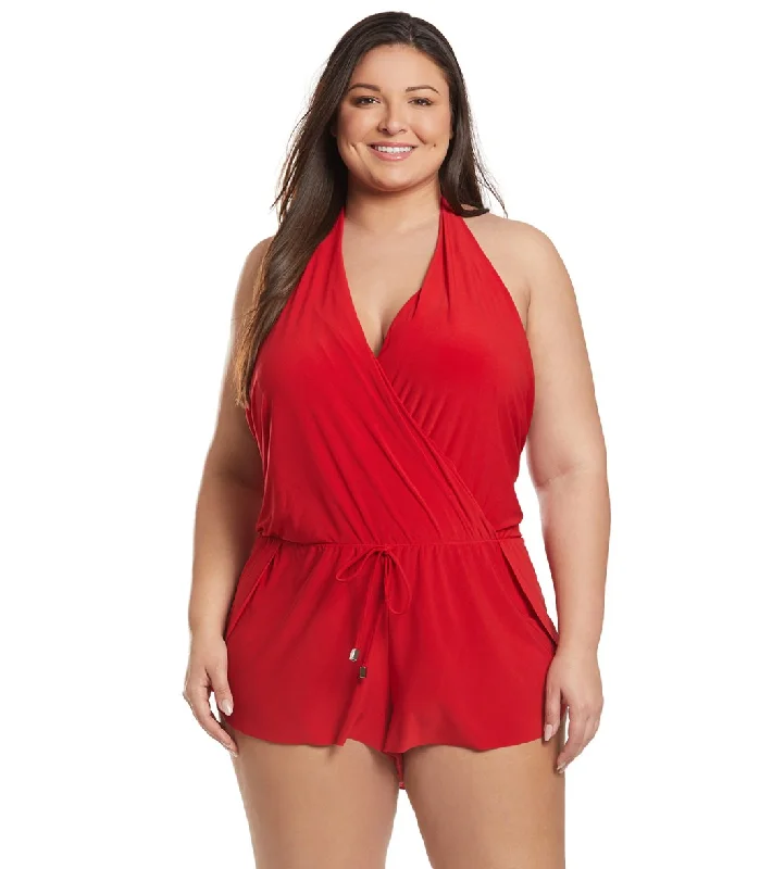 Magicsuit by Miraclesuit Plus Size Bianca Swim Romper Comfortable Swim Dress