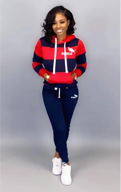 Sweatshirt+Pants Sportwear Casual Women's Sports Suit Hoodie with Front Slit Layering Stylish Sweatshirt+Pants Sportwear Casual Women's Sports Suit Hoodie with Front Slit Layering Stylish