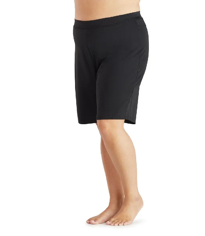 QuikEnergy Swim Short with Brief Black Push-Up Bikini Bottoms