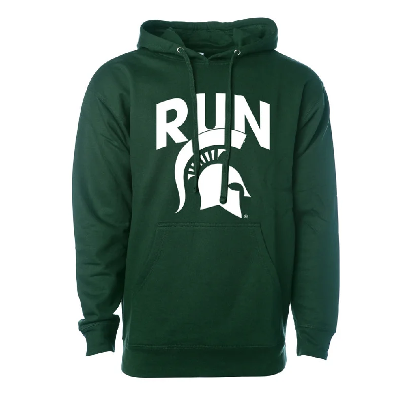 Run Sparty Hoody Hoodie with Full-Zip Functional Layering