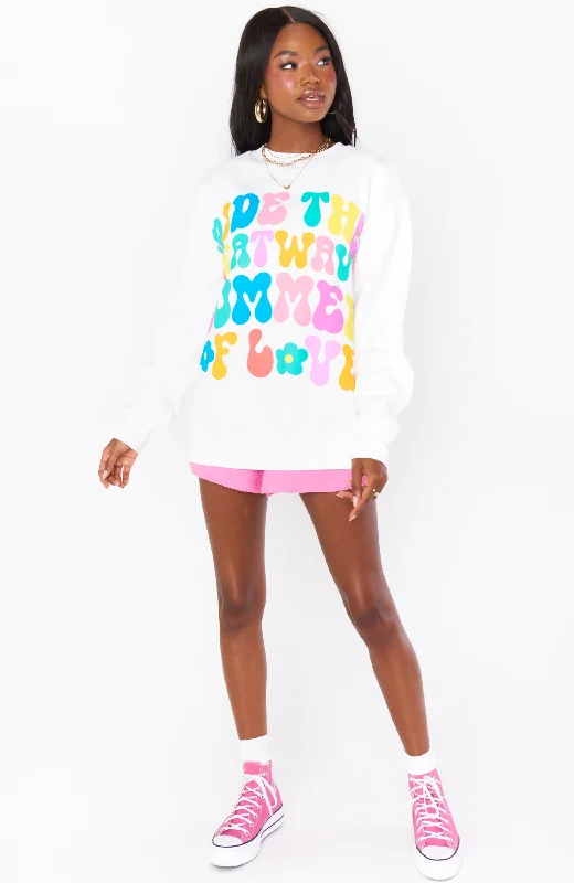 Show Me Your Mumu - Stanley Sweatshirt Hoodie with Rolled Sleeves Casual Relaxed