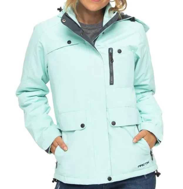 Arctix Women's Daybreak Jacket - Island Azure Zip Front Button Front Snap Front