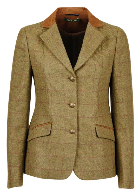 Dublin Albany Tweed Suede Collar Tailored Jacket Denim Fabric Leather Fabric Suede Fabric