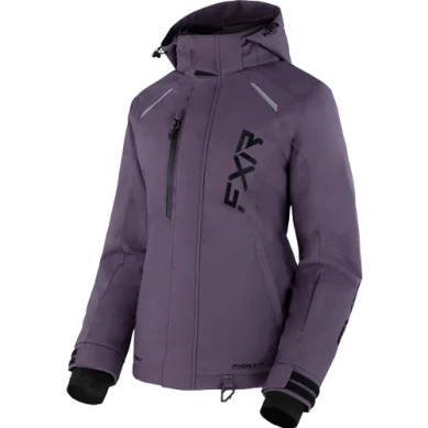 FXR Women's Pulse Jacket, Muted Grape/Blakc Fleece Jacket Down Jacket Parka