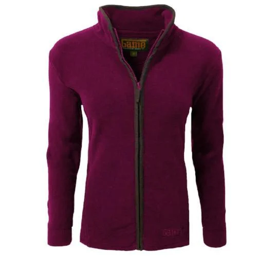 Ladies Game Penrith Fleece Jacket Notch Collar Peter Pan Collar Cowl Neck