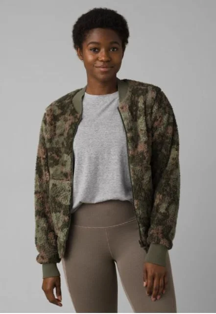 prAna - Polar Escape Bomber Jacket One-Shoulder Jacket Off-the-Shoulder Jacket Asymmetrical Jacket