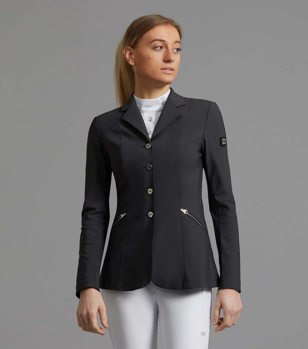 Premier Equine Nera Ladies Competition Jacket Ribbed Jacket Pleated Jacket Ruffled Jacket