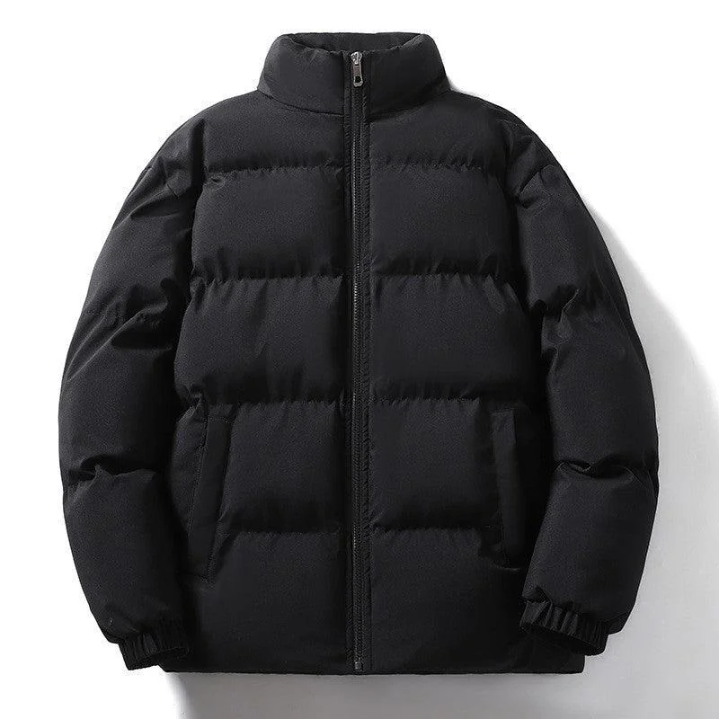 Turtle Neck Puffer Jacket Insulated Jacket Fitted Jacket Loose Jacket