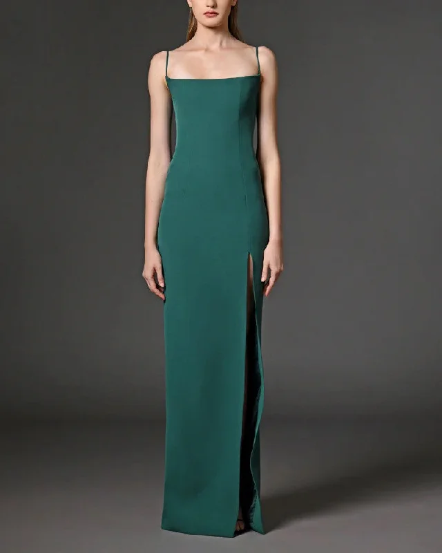 Green Crepe Dress
