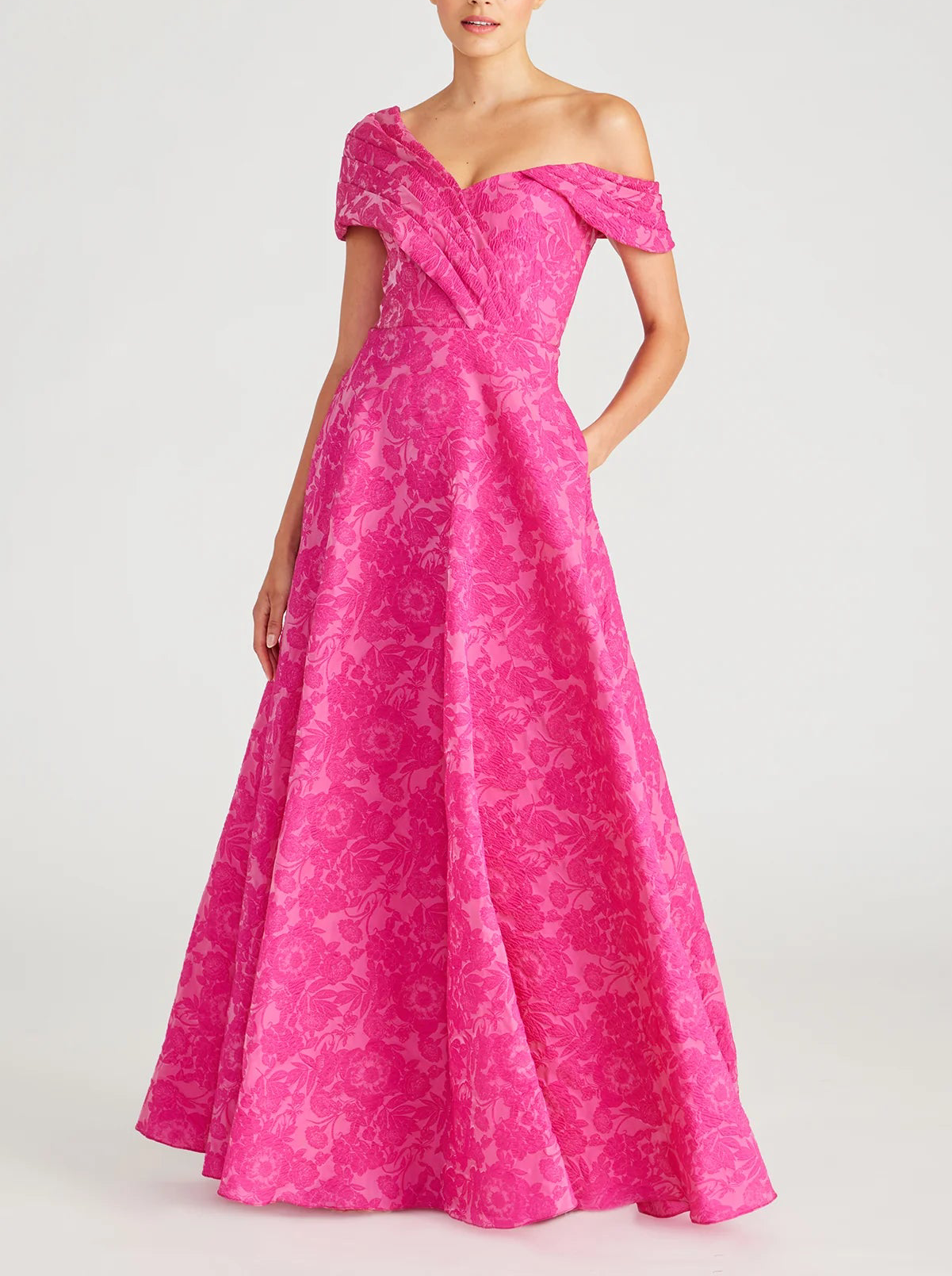 Marlene Cloud Jacquard Gown