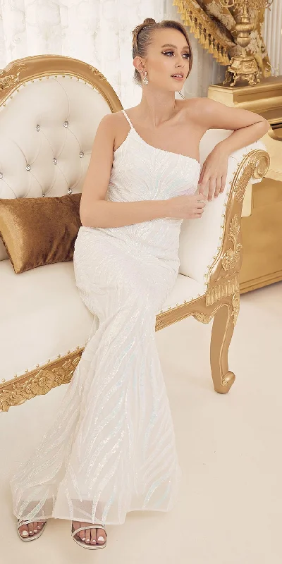 Nox Anabel R1204 Floor Length Fitted Sequin Gown