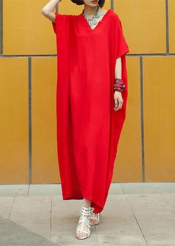 Red Caftans Summer Dress