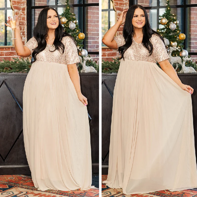 Shining Like A Diamond Dress, Gold