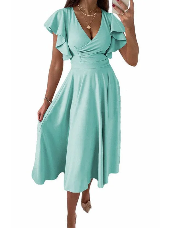 Solid Color Summer Dress