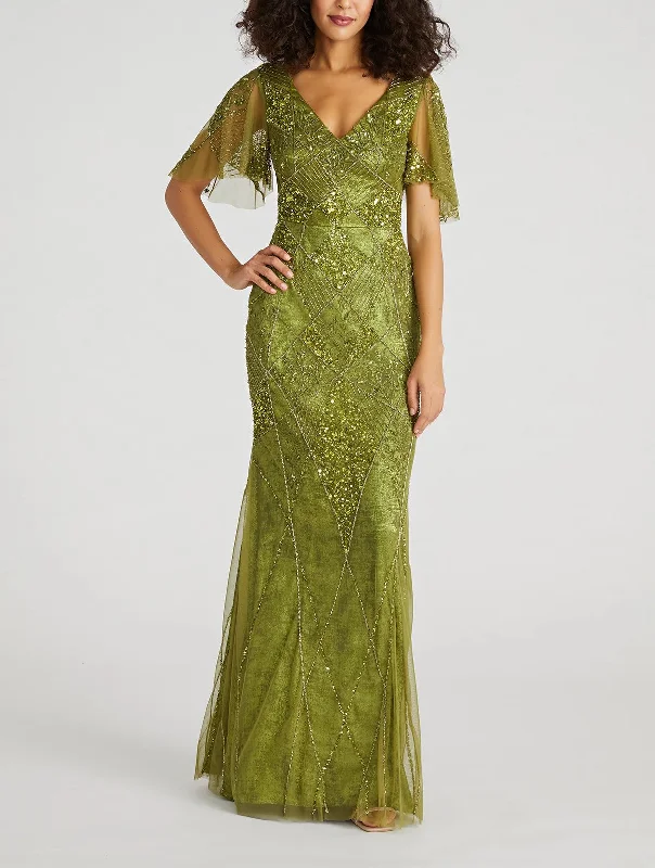 Tamia Contour Beaded Gown