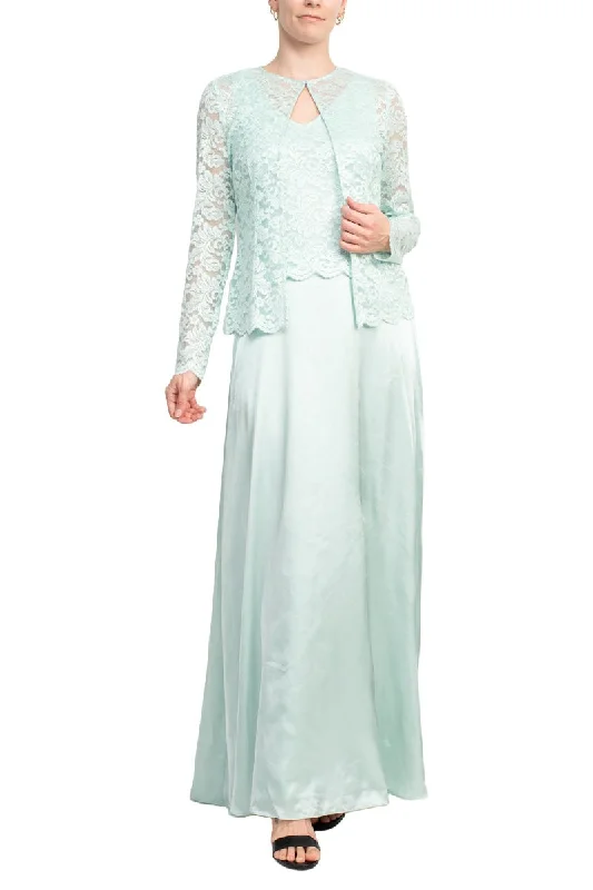 Marina Crew Neck Sleeveless Embroidered Top Zipper Back Solid Satin Dress with Jacket 2 Piece Set Wool Fabric Cashmere Fabric Tweed Fabric Marina Crew Neck Sleeveless Embroidered Top Zipper Back Solid Satin Dress with Jacket 2 Piece Set Wool Fabric Cashmere Fabric Tweed Fabric